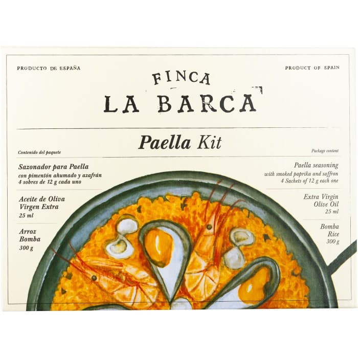 Finca La Barca Paellakit med Kryddmix, Olivolja & Ris 370g