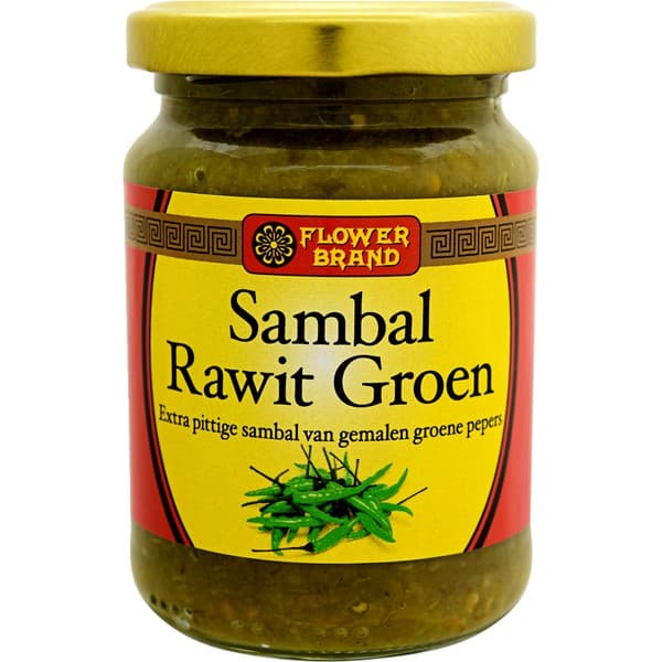 Flower Brand Sambal Grön Stark 200g