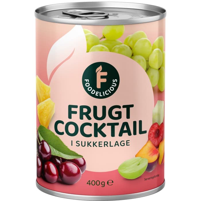 Foodelicious Fruktcocktail i Sockerlag 400g – från Nordthy – 22 kr – hos Delitea