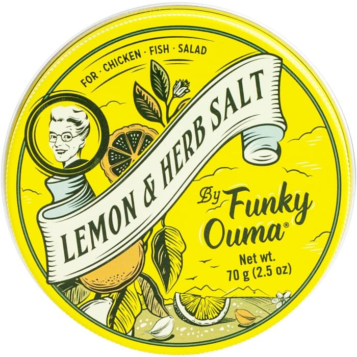 Funky Ouma Citron & Örtsalt 70g – från Funky Ouma – 92 kr – hos Delitea
