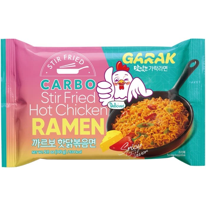 Garak Ramen Stark Kycklingsmak Carbonara Wokad 145g – från Garak – 29 kr – hos Delitea