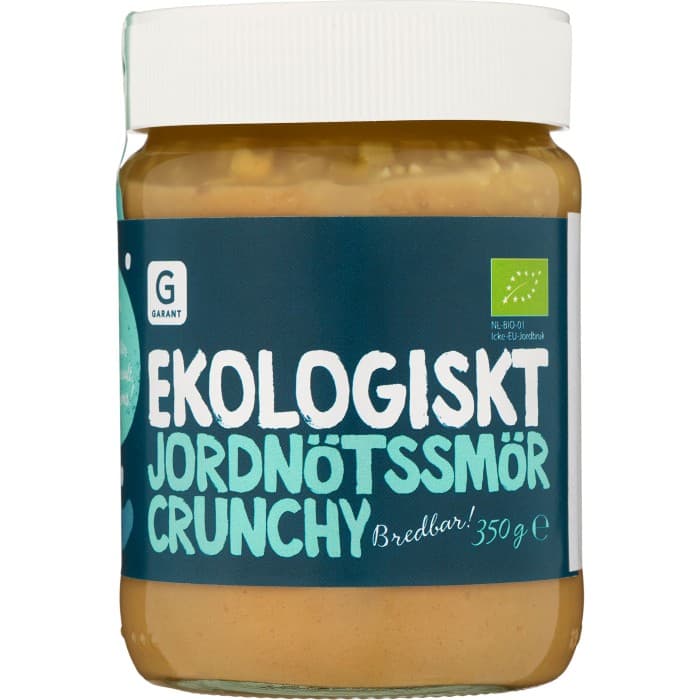 Garant Ekologiskt Jordnötssmör Crunchy 350g