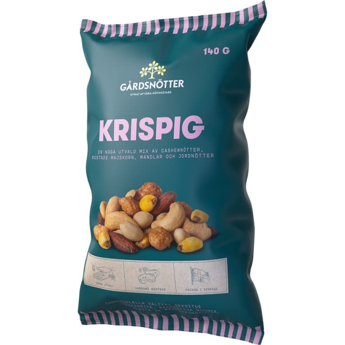 Gårdsnötter Krispig Nötmix 140g