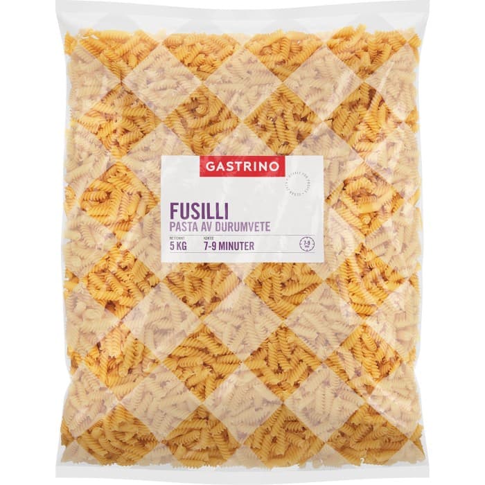 Gastrino Fusilli Pasta 5kg från Gastrino – köp hos Delitea