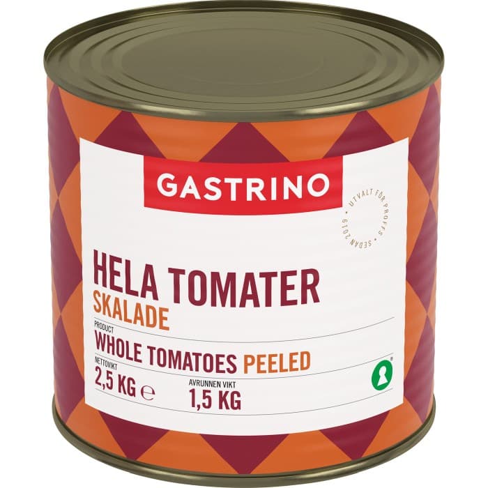 Gastrino Hela Tomater Skalade 2,5kg