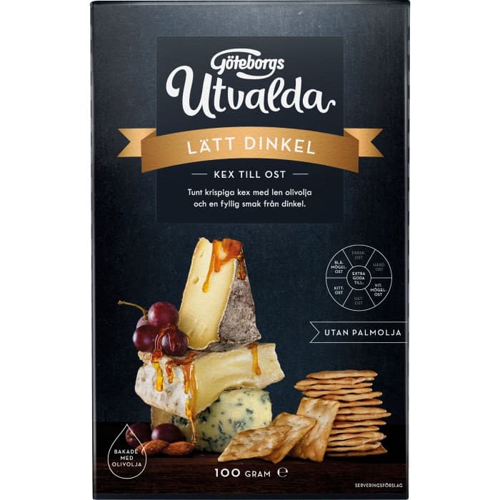 Göteborgs Kex Utvalda Lätta Dinkel 100g