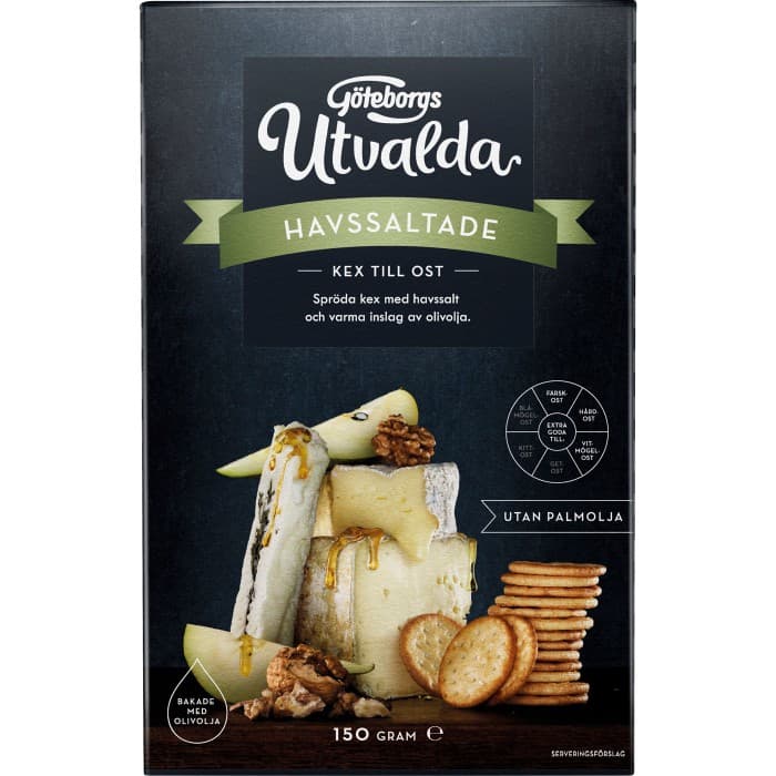 Göteborgs Kex Utvalda Havssaltade Kex 150g