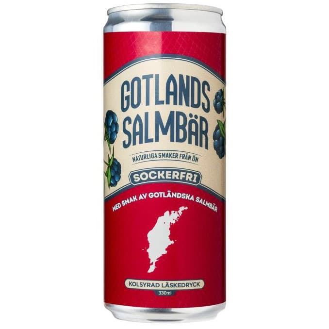 Gotlands Salmbär Salmbärsläsk Sockerfri Burk 33cl – från Gotlands Salmbär – 23 kr – hos Delitea