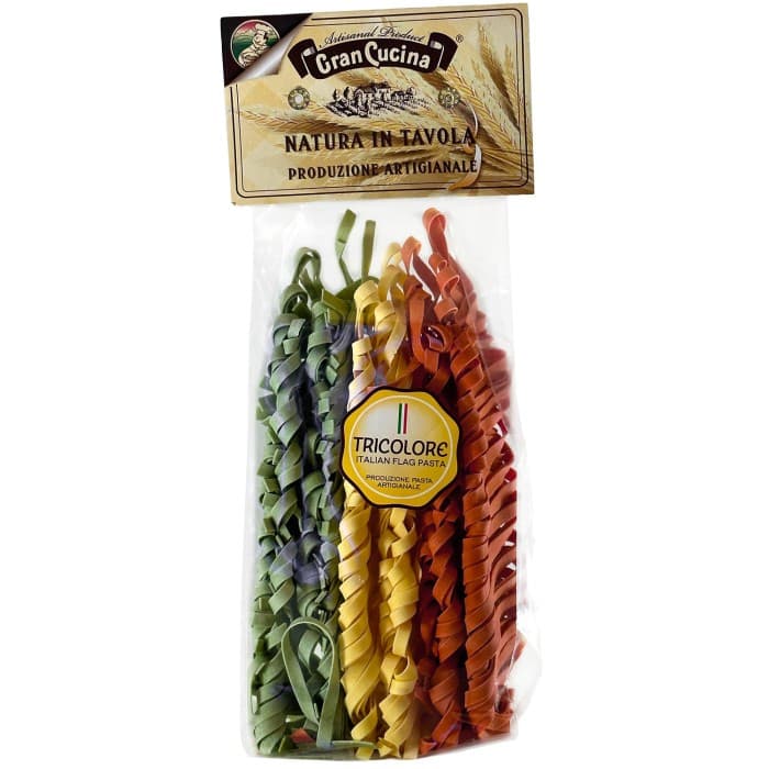 Gran Cucina Tagliatelle Äggpasta Tricolore 250g från Gran Cucina – köp hos Delitea