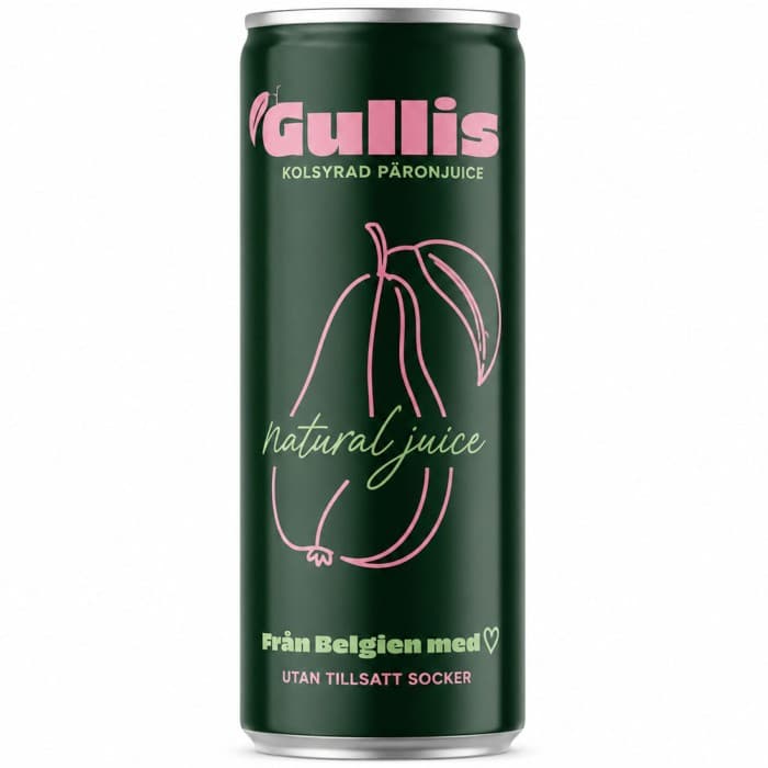 Gullis Kolsyrad Päronjuice 330ml – från Gullis Drinks – 27 kr – hos Delitea
