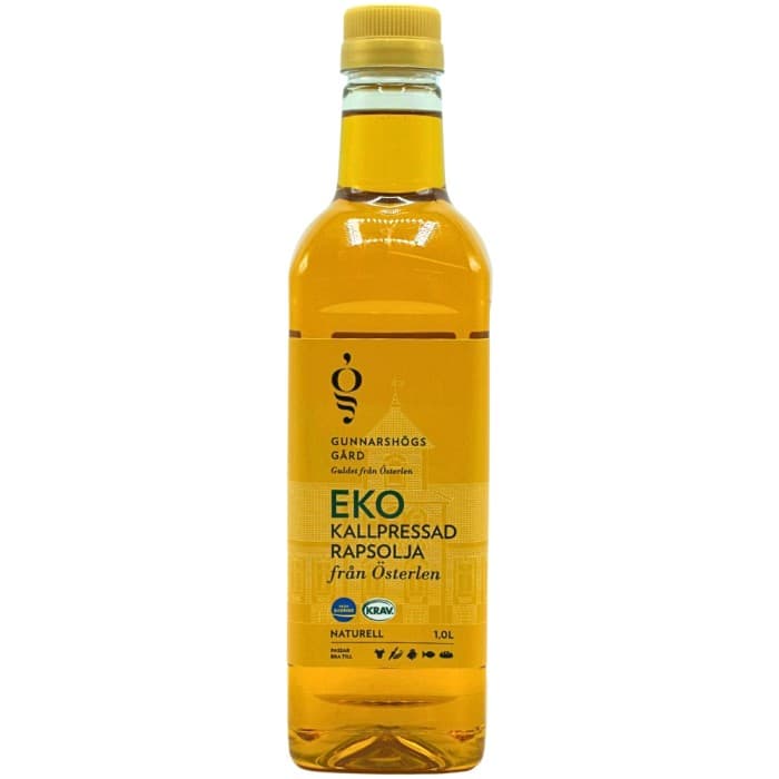 Gunnarshögs Gård Extra Fin Ekologisk Kallpressad Rapsolja 1L