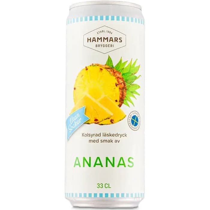 Hammars Bryggeri Ananas Sockerfri 330ml - från Hammars Bryggeri - 19 kr - hos Delitea