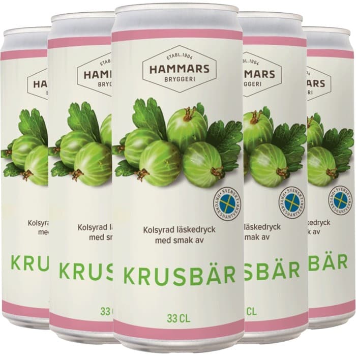 Hammars Bryggeri Krusbär Burk 5x33cl – från Hammars Bryggeri – 85 kr – hos Delitea