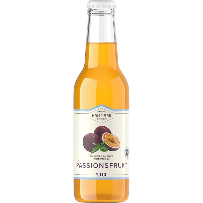 Hammars Bryggeri Premium Passionsfrukt Glasflaska 20cl – från Hammars Bryggeri – 17 kr – hos Delitea