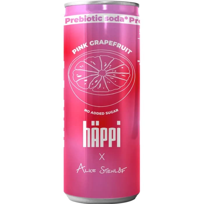 hÄppi Prebiotisk Läsk Pink Grapefruit x Alice Stenlöf 33cl – från hÄppi – 27 kr – hos Delitea