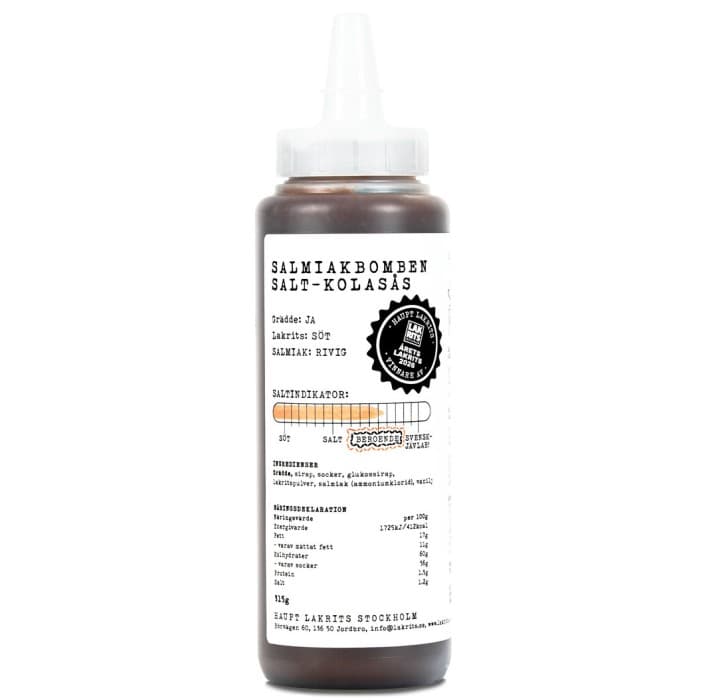 Haupt Salmiakbomben Salt-Kolasås 315g – från Haupt Lakrits – 119 kr – hos Delitea