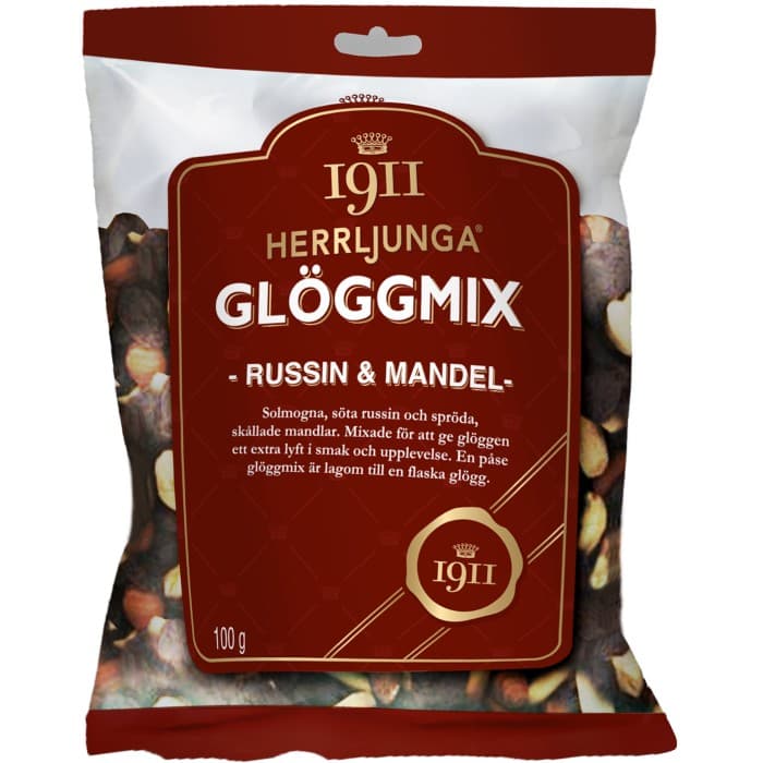 Herrljunga 1911 Glöggmix Russin & Mandel 100g