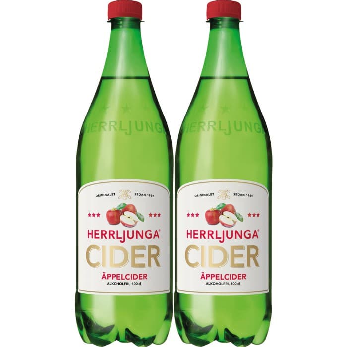 Herrljunga Äppelcider Original Alkoholfri 2x1L