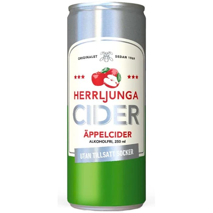 Herrljunga Cider Äppelcider utan tillsatt Socker 33cl
