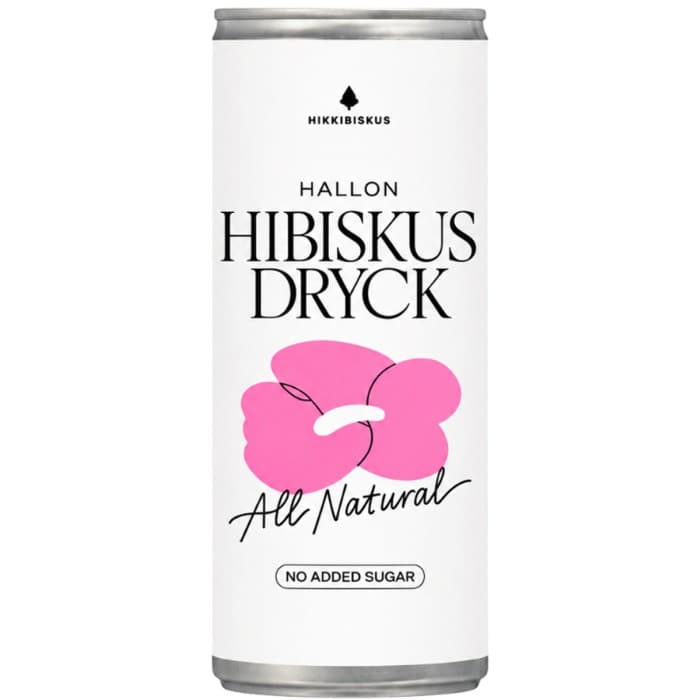 Hikkibiskus Sparkling Hibiskusdryck Hallon 330ml – från Hikkibiskus – 45 kr – hos Delitea