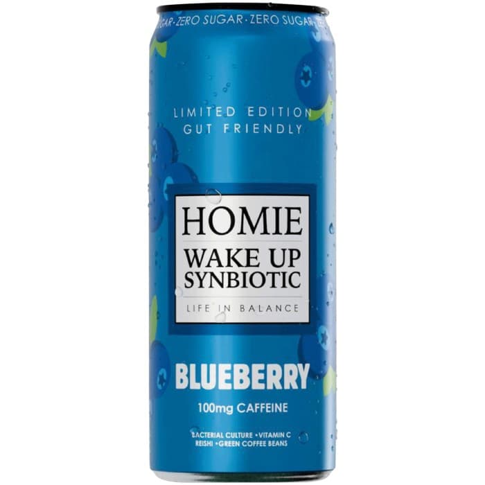 Homie Wake Up Synbiotic Blueberry Limited Edition 33cl – från Homie – 21 kr – hos Delitea