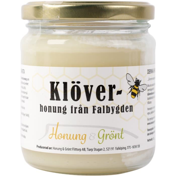 Honung & Grönt Svensk Klöverhonung från Falbygden 350g – från Honung & Grönt – 99 kr – hos Delitea