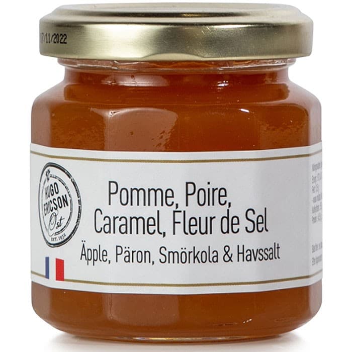 Hugo Ericson Ost Marmelad med Äpple, Päron, Havssalt & Smörkola 125g