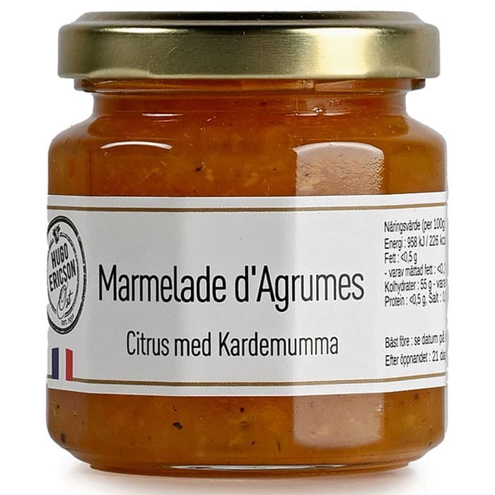 Hugo Ericson Ost Marmelad med Citrus & Kardemumma 125g – från Hugo Ericson Ost – 56 kr – hos Delitea