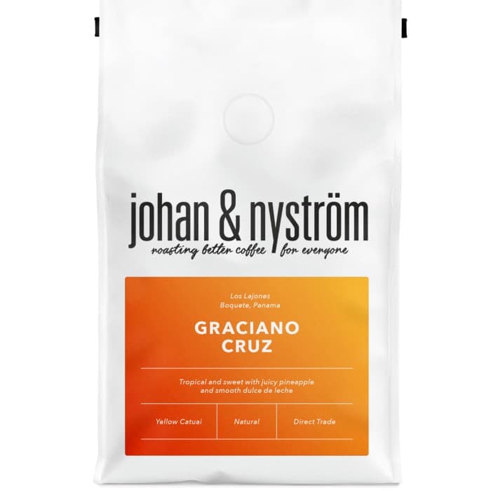 Johan & Nyström Panama Graciano Cruz Los Lajones Hela Bönor 250g – från Johan & Nyström – 116 kr – hos Delitea