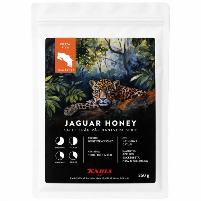 Kahls Kaffe Honey Jaguar Costa Rica Hela Bönor 250g från Kahls Kaffe - köp hos Delitea