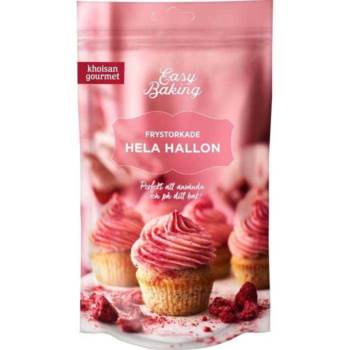Khoisan Gourmet Easy Baking Frystorkade Hela Hallon 25g