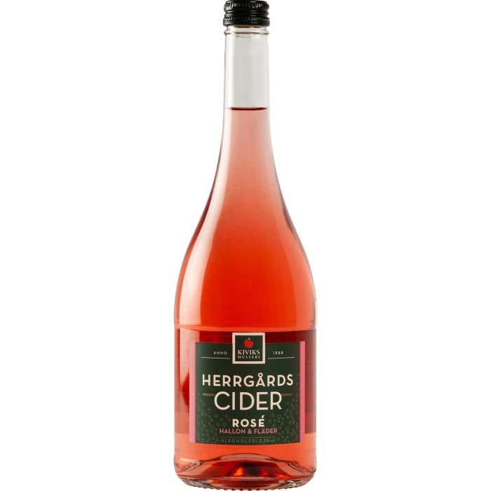 Kiviks Herrgårdscider Rosé Hallon & Fläderblom 0,3% 75cl