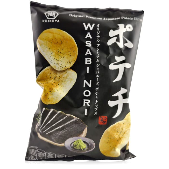 Koikeya Potechi Wasabi Nori Chips 100g från Koikeya – köp hos Delitea
