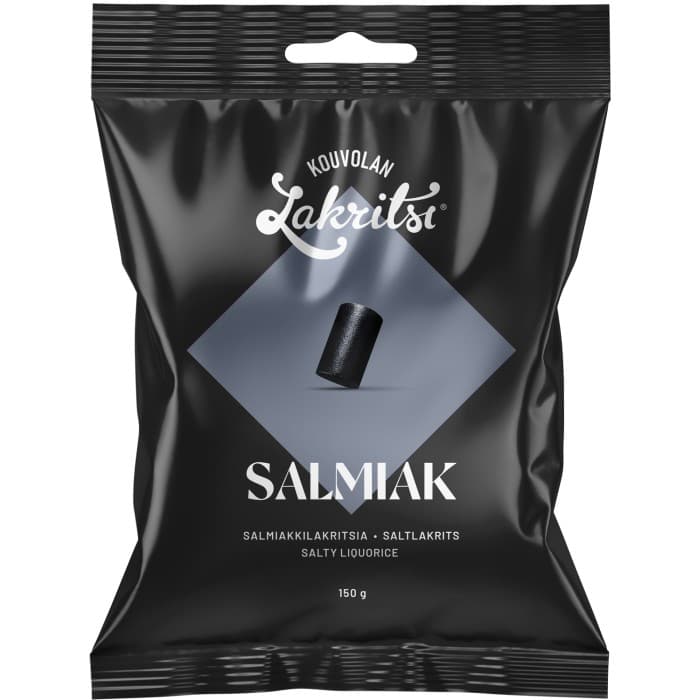 Kouvolan Lakritsi Salmiak Saltlakrits 150g från Kouvolan Lakritsi - köp hos Delitea