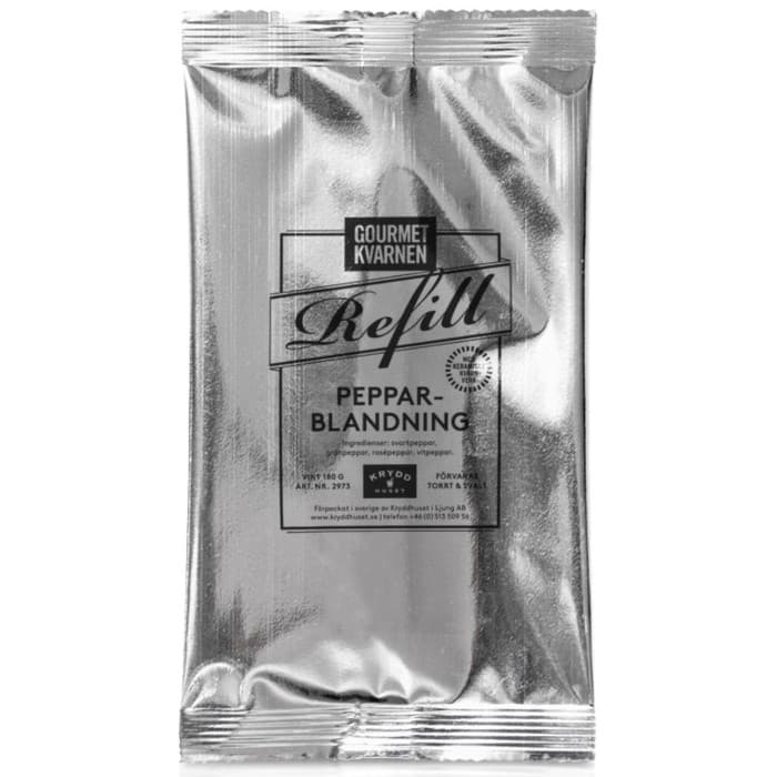 Kryddhuset Gourmetkvarnen Pepparblandning Refill 180g – från Kryddhuset – 71 kr – hos Delitea