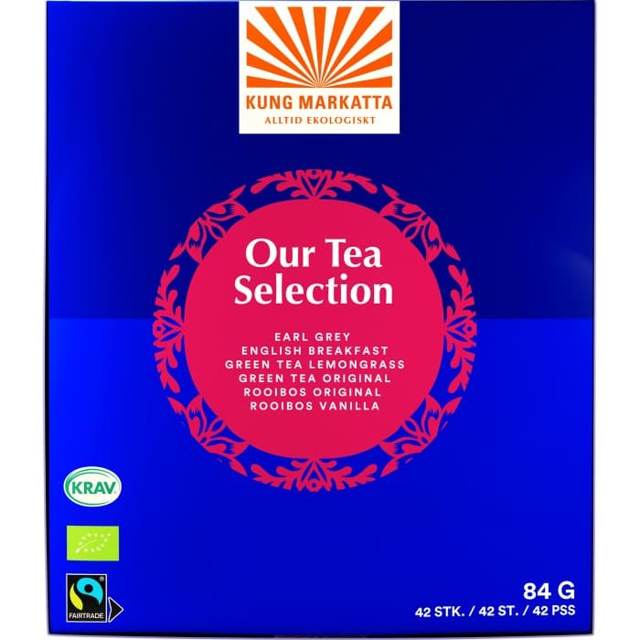 Kung Markatta Our Tea Selection 6 smaker 42-påsar