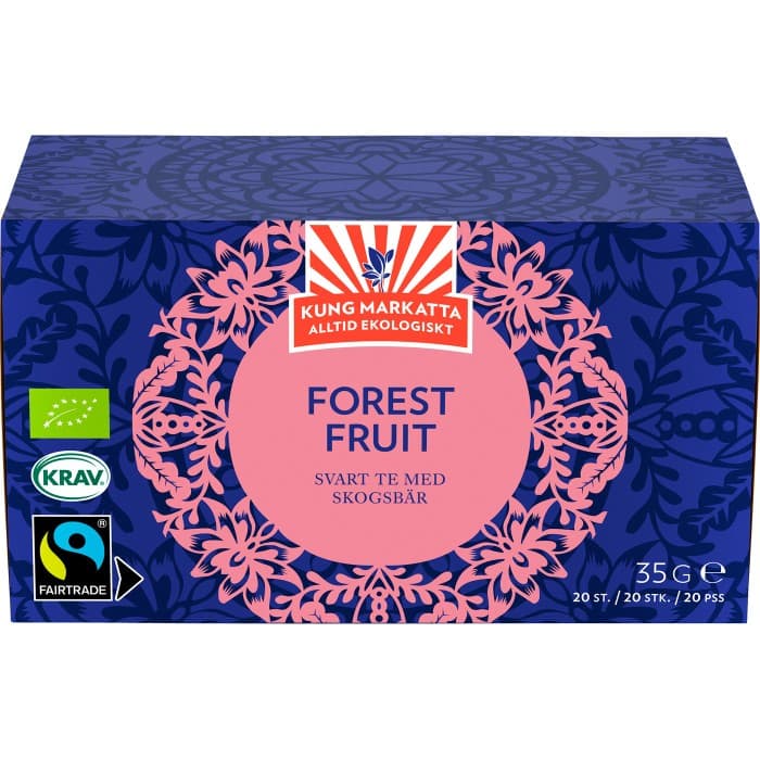 Kung Markatta Svart Te Forest Fruit 20 påsar