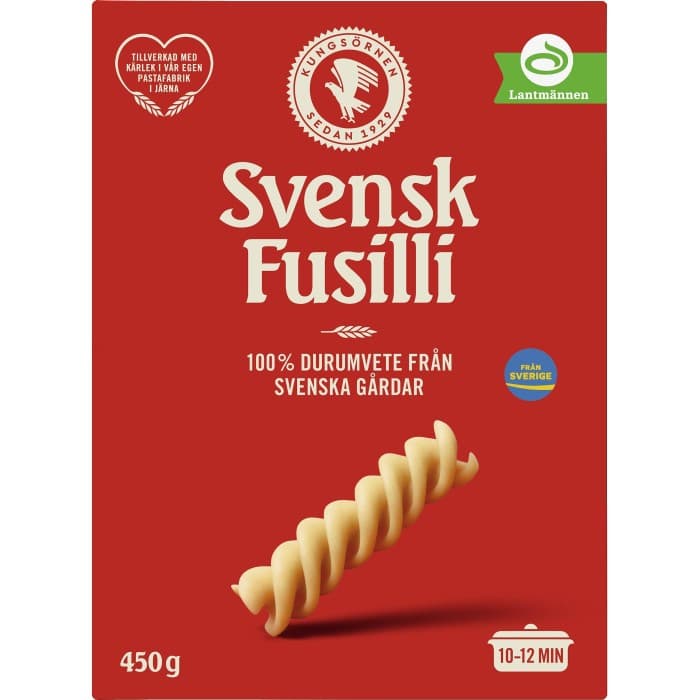 Kungsörnen Fusilli Durumvete 450g från Kungsörnen – köp hos Delitea