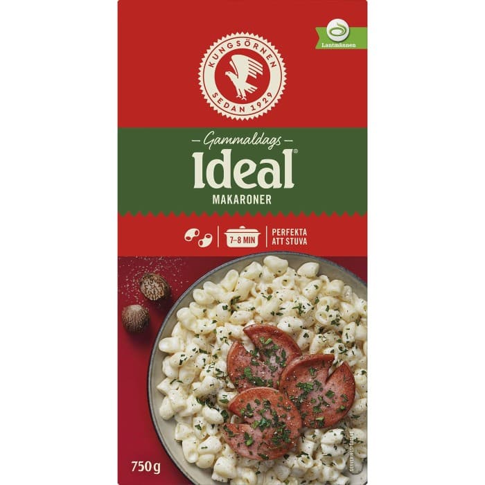 Kungsörnen Pasta Gammaldags Idealmakaroner 750g från Kungsörnen – köp hos Delitea