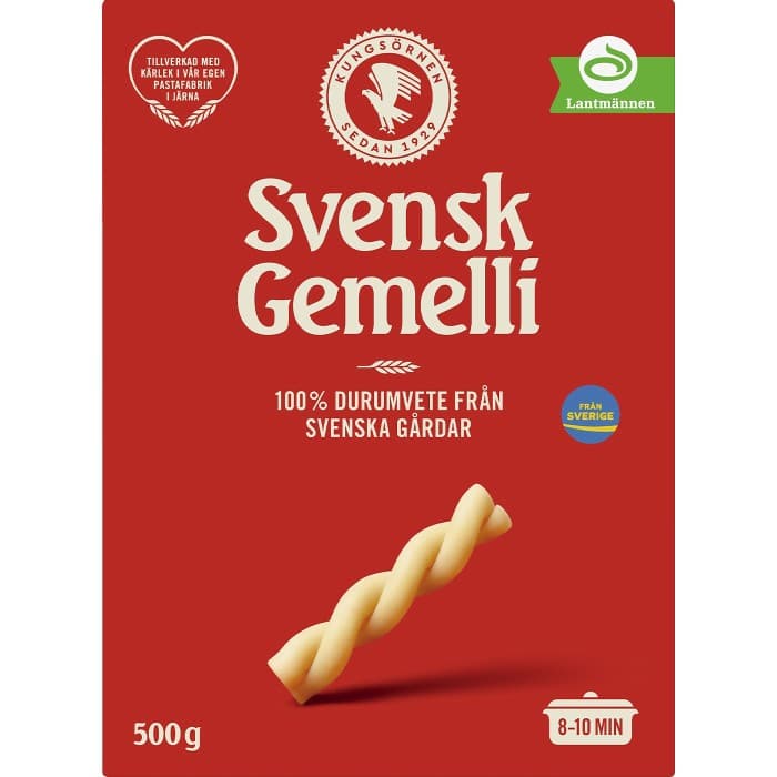 Kungsörnen Svensk Gemelli 500g från Kungsörnen – köp hos Delitea