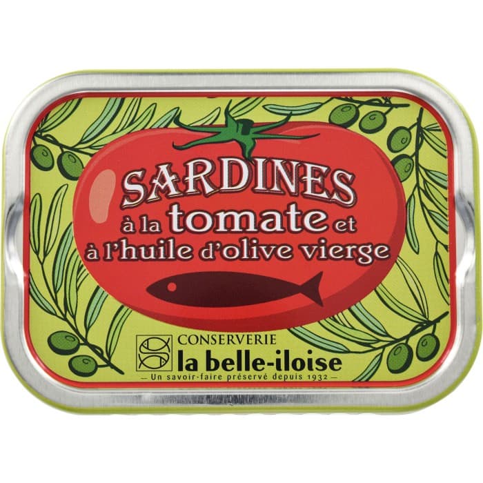 La Belle-Iloise Sardiner Tomatcoulis & Extra Jungfru Olivolja 115g från La Belle-Iloise – köp hos Delitea