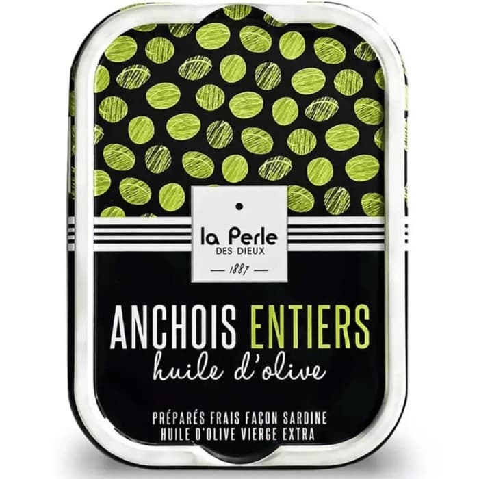 La Perle des Dieux Hela Ansjovisar i Extra Jungfruolivolja 115g – från La Perle des Dieux – 84 kr – hos Delitea