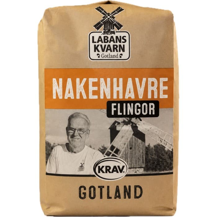 Labans Kvarn Nakenhavreflingor Krav 750g från Labans Kvarn – köp hos Delitea