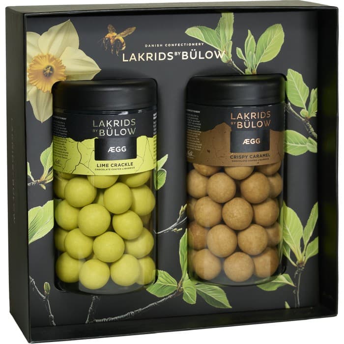 Lakrids by Bülow Black Box Crispy Caramel & Lime Crackle Easter 2026 540g – från Lakrids by Bülow – 369 kr – hos Delitea