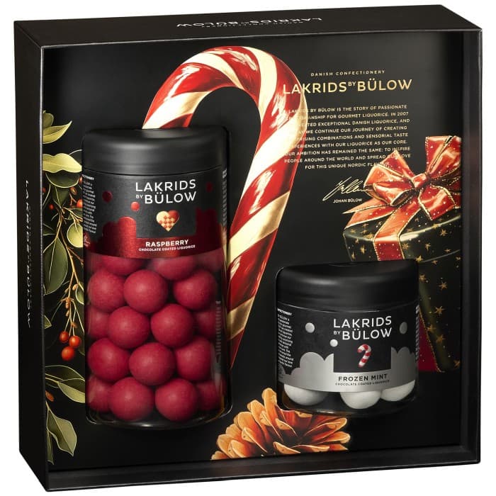 Lakrids by Bülow Black Box Crispy Raspberry & Small Frozen Mint 385g