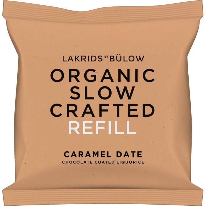 Lakrids by Bülow Organic Slow Crafted Caramel Date Refill 265g från Lakrids by Bülow – köp hos Delitea