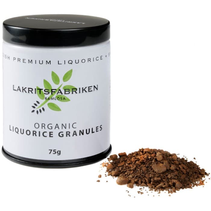 Lakritsfabriken Organic Premium Liquorice Granules 75g från Lakritsfabriken i Ramlösa – köp hos Delitea