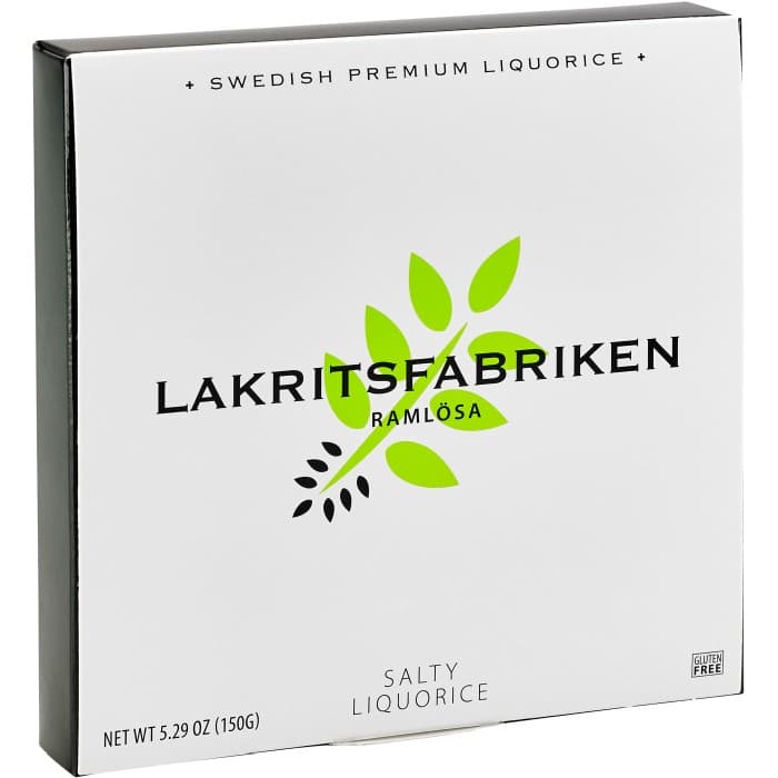 Lakritsfabriken Premium Liquorice Salty 150g från Lakritsfabriken i Ramlösa – köp hos Delitea