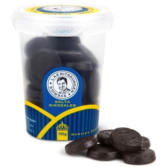 Lakritskungen Salta Riksdaler 195g – från Lakritskungen – 45 kr – hos Delitea