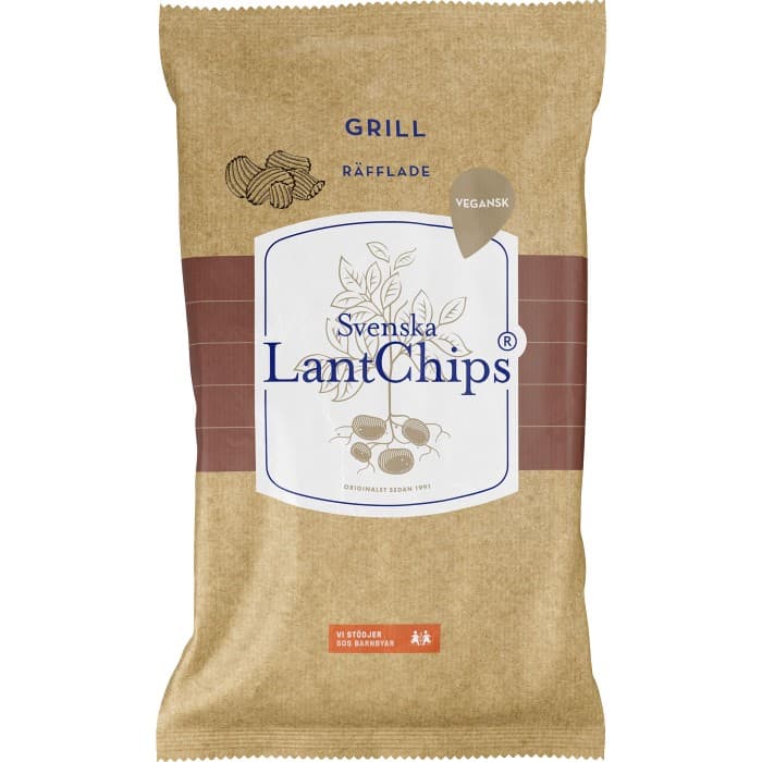 Lantchips Originalet Grillchips 200g från Svenska LantChips – köp hos Delitea